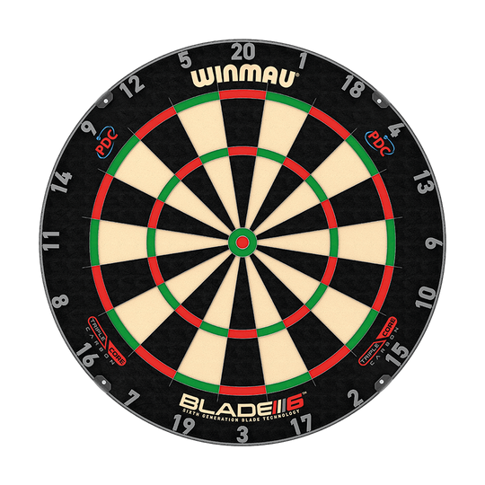 Winmau Blade 6 Triple Core Set mit PDC Surround und 2 Sets Darts