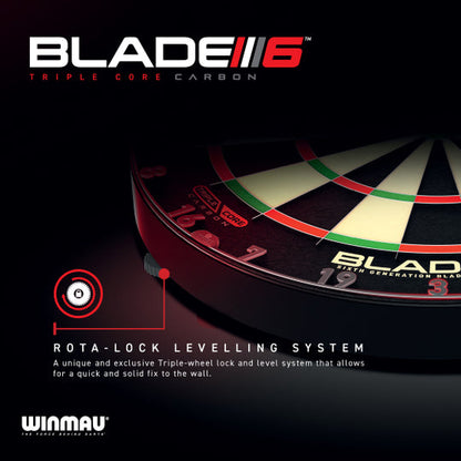 Winmau Blade 6 Triple Core Set mit PDC Surround und 2 Sets Darts